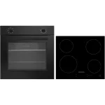 Respekta ASET121M4295I Built-in Oven and Hob Set Black