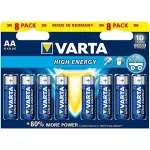 Varta High Energy LR6-AA, alkaliczna, 1.5V, sztuk 8 (4906-121-418)