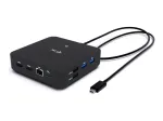 I-TEC USB-C DP Dvigubas HDMI DS + įkroviklis