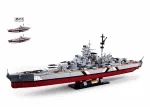 SLUBAN ModelBricks Bismarck Battleship 2in1 1849 St.
