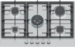 Bosch Serie 6 PCQ7A5I90 hob Stainless steel Built-in 75 cm Gas 5 zone(s)