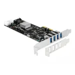 DeLOCK PCIe x4 to 4x ext. USB 3.2 Gen 1 Quad Channel (4-pin power connector)