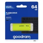 &bdquo;Goodram UME2-0640Y0R1&ldquo; USB atmintinė 64 GB USB A tipo 2.0, geltona