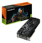 &bdquo;GIGABYTE GeForce RTX 5070 Ti WINDFORCE OC SFF 16G&ldquo; vaizdo plok&scaron;tė &ndash; 16 GB GDDR7, 256 bitų, PCI-E 5.0, 2497 MHz branduolio dažnis, 3 x DP 2.1a, 1 x HDMI 2.1b, NVIDIA DLSS 4, GV-N507TWF3OC-16GD