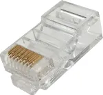 RJ45 UTP cat. 5e plug, wire, Netrack, straight-through (100 pcs)
