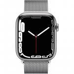 Apple Watch Series 7 - GPS + Cellular - 45mm - Sidabro - Nerūdijantis plienas - Vidutinė
