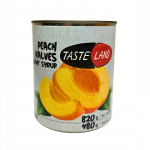 Konservuotos persikų puselės TASTE LAND 820g/480g
