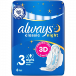 Higieniniai paketai Always Classic Night 8vnt