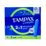 Tamponai  Tampax Compak Super 16vnt