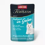 ANIMONDA Vom Feinsten Adult Raffinesse želėje, turtingas vi&scaron;tiena su juoduoju menke - &scaron;lapias maistas katėms - 85g