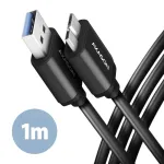 USB3.2 Į MICRO-B KABELIS 1M/SPEED JUODAS BUMM3-AM10AB AXAGON