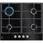 Electrolux KGG6426K Juoda Įmontuoti 56 cm Dujinė 4 zone(s)