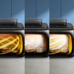 Philips 5000 series NA565/02 gruzdintuvė Dvigubas 9,5 L Autonominės 2750 W Kar&scaron;to oro gruzdintuvė Juoda, Sidabras, Nerūdijančiojo plieno