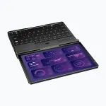 GPD Pocket 4 Ryzen 7 8840U/8" WQXGA (2560x1600) jutiklinis ekranas 144 Hz IPS/x360/LAN/16 GB/SSD 1 TB/BT/BLKB/FPR/x360/Radeon 780M 3 GB/Win 11 Graphit