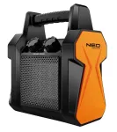 NEO TOOLS 90-060 elektrinis patalpų &scaron;ildytuvas Keramika PTC 2000 W Juoda, Oranžinė