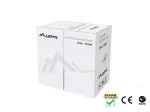 LANBERG CAT.5E UTP KABELIS 305M CU LAIDAS JUODAS FLUKE
