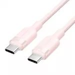 KABELIS USB-C Į USB-C/1M ROŽINIS TRDPF VENTION