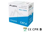 LANBERG FTP KABELIS CAT.6 305 M CU LAIDAS PILKOS SPALVOS