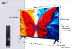 TCL S5L 40S5L televizorius 101,6 cm (40") &bdquo;Full HD&ldquo; Smart TV &bdquo;Wi-Fi&ldquo; Juoda 300 cd/m&sup2;