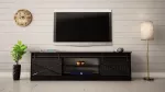 RTV GRANERO 200x56,7x35 juoda/juoda blizgi spintelė