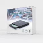 Gembird DVD-USB-04 optinių diskų įrenginys DVD&plusmn;RW Juoda