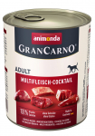 animonda GranCarno multi meat cocktail Jautiena, Vi&scaron;čiukas, Žvėriena, &Scaron;irdutė, Kalakutiena Suaugusių 800 g
