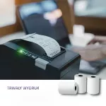 Qoltec 51899 Terminis ritinys 57 x 16 | 55g / m2 | 10 vnt. | Be BPA