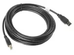 Lanberg CA-USBA-10CC-0050-BK USB kabelis USB 2.0 5 m USB B Juoda
