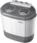 Camry Premium CR 8052 skalbimo ma&scaron;ina Pakraunama i&scaron; vir&scaron;aus 3 kg Pilka, Balta
