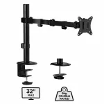Gembird MA-D1-01 monitoriaus laikiklis arba stovas 81,3 cm (32") Juoda Stalas