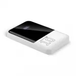 I&scaron;orinė baterija 10 000 mAh, 2&times; USB, 1&times; USB-C 22,5 W, QC4+, LCD ekranas, balta