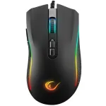 RAMPAGE SMX-R44 V2 MACRO BLACK pelė, 12800 DPI RGB LED