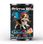 PRIME BITE Monoprotein Trout with sweet potato - drėgnas ėdalas &scaron;unims - 400g