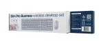 Gembird KBS-WPS-01 Slim Pro Business belaidis stalinis kompiuteris, balta, RU i&scaron;dėstymas