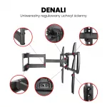 Montis Uchwyt TV &bdquo;DENALI&rdquo; 37"- 105" MT162 2,67 m (105") Juoda