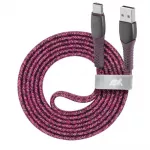 KABELIS USB-C Į USB2 1.2M/ RAUDONA PS6102 RD12 RIVACASE