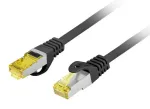 Lanberg PCF6A-10CU tinklo kabelis Juoda 0,25 m Cat6a S/FTP (S-STP) Turas