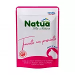 NATUA Kitten tunas su kumpiu - drėgnas pa&scaron;aras katėms - 70g
