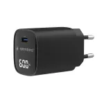 Gembird TA-UC-1C-PD60LCD-01-BK 60 W USB C tipo greitasis įkroviklis, LCD, juodas