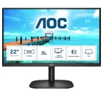 AOC B2 22B2H/EU LED display 54,6 cm (21.5") 1920 x 1080 pikseliai &bdquo;Full HD&ldquo; Juoda