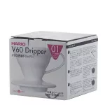 Keraminis &bdquo;Drip&ldquo; V60-01 HARIO, baltas
