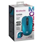 Belaidė pelė DEFENDER GASSA MM-105 RF SILENT mėlyna