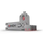 USB PORT BLOCKER 4PAK/PINK 40450 LINDY