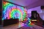 TWINKLY Curtain 210 (TWW210SPP-TEU) I&scaron;manieji LED žibintai 210 LED RGB+W 2,1 m