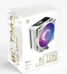 MODECOM Volcano 0C T202 LCD ARGB Procesorius Orinis au&scaron;intuvas 12 cm Balta
