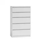 Topeshop M5 BIEL komoda