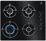 Electrolux EGG6407K Juoda Įmontuoti 59 cm Dujinė 4 zone(s)
