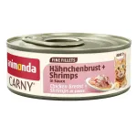 ANIMONDA Carny Adult Fine fillets Sauce Chicken breast + shrimps - &scaron;lapias kačių maistas - 60g