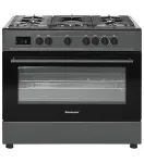 Ravanson KWGE-K90 Cheff Modern Black dujinė ir elektrinė viryklė (juoda)