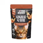 PAN MIĘSKO Pieces in sauce Veal with deer - &scaron;lapias kačių maistas - 85g
